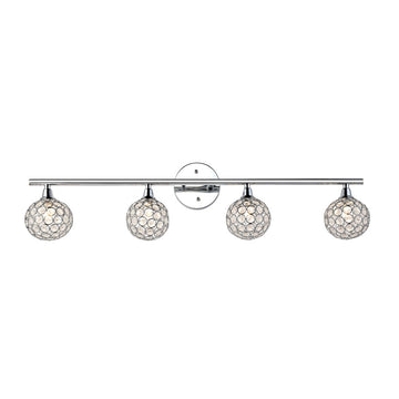 Maeve Iron/Glass Contemporary Glam LED Vanity Light - JONATHAN Y
